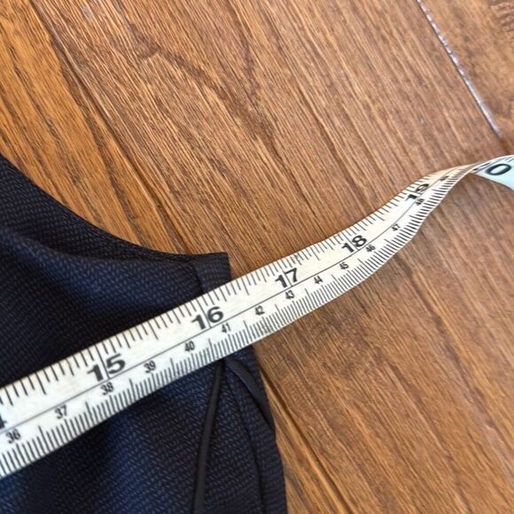 H&M navy seamed front pencil dress work size 8 - Picture 9 of 10